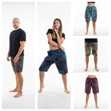 Wholesale Assorted set of 5 Unisex Indian Patchwork Cotton Shorts - $60.00