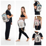 Wholesale Assorted set of 3 India Hemp Cotton Backpack in Large - $45.00