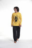 Sure Design Unisex Hand of Om Long Sleeve T-Shirt Yellow