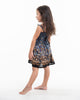 Kids Paisley Mandalas Smock Dress in Blue Gray