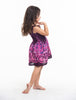 Kids Paisley Mandalas Smock Dress in Purple