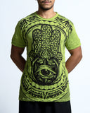 Wholesale Sure Design Men's Hamsa Eye T-Shirt in Lime - $8.50