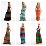 Wholesale Assorted set of 5 Smocked Maxi Dresses - $65.00