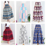 Wholesale Assorted set of 5 Rayon Print Smocked-Waist Skirt - $52.50