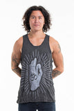 Wholesale Sure Design Men's Hand of Om Tank Top Silve on Black - $8.50