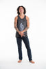 Sure Design Men's Hand of Om Tank Top Silve on Black