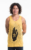 Wholesale Sure Design Men's Hand of Om Tank Top Yellow - $8.50