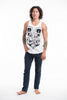 Sure Design Men's Spiritual Shroom Cat Tank Top White