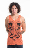 Wholesale Sure Design Men's Spiritual Shroom Cat Tank Top Orange - $8.50