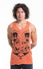 Sure Design Men's Spiritual Shroom Cat Tank Top Orange