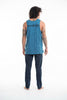 Sure Design Men's Spiritual Shroom Cat Tank Top Denim Blue