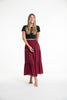 Assorted set of 5 Solid Color Midi Skirt