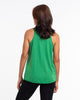 Super Soft Cotton Womens Tiger Tattoo Tank Top in Green