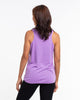 Super Soft Cotton Womens Meditation Tree Tank Top in Violet