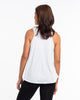 Super Soft Cotton Womens Tiger Tattoo Tank Top in White