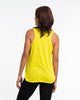 Super Soft Cotton Womens Feather Necklace Tank Top in Yellow