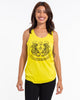 Super Soft Cotton Womens Tiger Tattoo Tank Top in Yellow