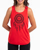 Super Soft Cotton Womens Dreamcatcher Tank Top in Red