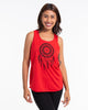 Super Soft Cotton Womens Dreamcatcher Tank Top in Red