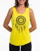 Super Soft Cotton Womens Dreamcatcher Tank Top in Yellow