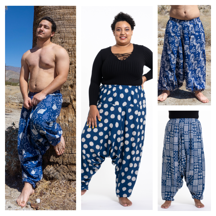 YOURS Plus Size Khaki Green Butterfly Print Harem Trousers | Yours Clothing