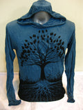 Wholesale Sure Design Unisex Tree of Life Hoodie Denim Blue - $12.00