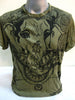 Sure Design Men's Big Face Ganesh T-Shirt Green