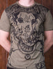 Sure Design Men's Big Face Ganesh T-Shirt Green