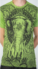 Sure Design Men's Wild Elephant T-Shirt Lime