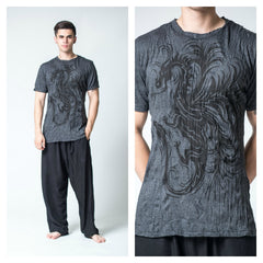 Sure Design Men's The Dragon T-Shirt Black