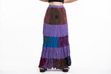 Wholesale Patchwork Long Skirt in Purple - $14.50