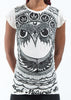Sure Design Women's Weed Owl T-Shirt White