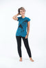 Sure Design Womens Magic Mushroom T-Shirt Denim Blue