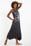 Wholesale Sure Design Womens Octopus Long Tank Dress in Silver on Black - $9.00