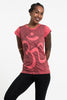 Sure Design Women's Om T-Shirt Red