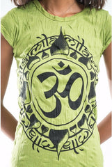 Sure Design Women's Infinitee Ohm T-Shirt Lime