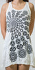 Sure Design Women's Chakra Fractal Tank Dress White