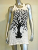 Sure Design Women's Meditation Tree Tank Dress White