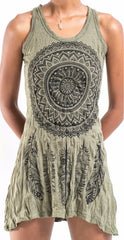 Sure Design Women's Dreamcatcher Tank Dress Green